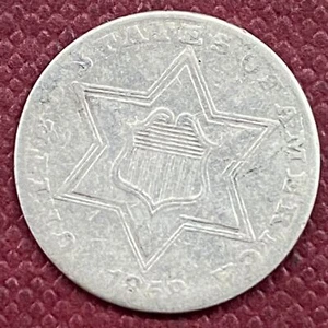 1858 Three Cent Silver Trime 3c Better Grade VF - XF Details #53550 - Picture 1 of 2