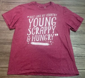Hamilton The Musical “Just Like My Country Young Scrappy Hungry” T-shirt XL - Picture 1 of 5