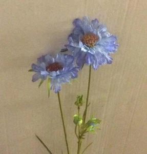 Scabiosa Spray Seidenblumen hellblau Landblumen Packung 6 Stiele - Bild 1 von 1