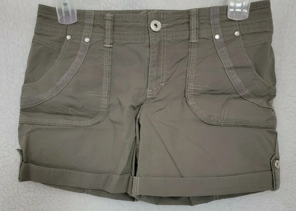 Шорты женские Inc Beach размер 6 коричневатые зеленовато-сероватые - Изображение 1 из 4