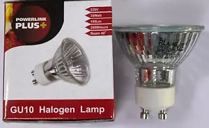 4x 35W Powerlink Plus GU10 DIMMABLE Halogen Reflector 40 degree Spot Light Bulbs - Picture 1 of 3