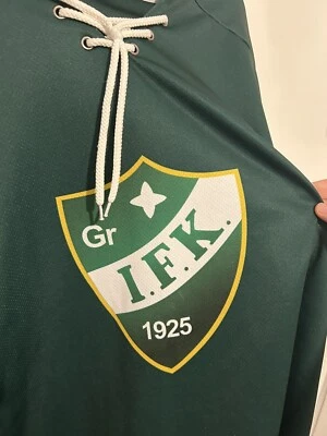 MENS Large? Grankulla IFK Palmgren #41 Lace-Up  Hockey Jersey Finland Game Used - Image 1 of 4