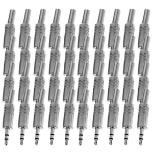 40 PCS 3.5mm 1/8" Stereo Male Audio TRS Plated Jack Plug Adapter connector A409 - Picture 1 of 6