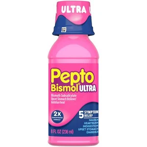 Pepto Bismol Liquid Maximum Strength 8 OZ - Picture 1 of 4