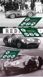 Decals Aston Martin DBR1 Le Mans 1958 1:32 1:24 1:43 1:18 slot Calcas - Imagen 1 de 4