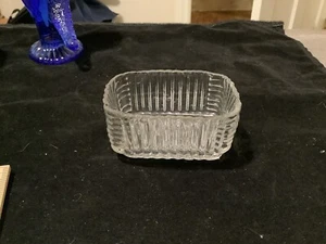 Earlier Than Lacy Glass 1800s Rectangular Shaped Lee Master Salt Cellar Dip - Picture 1 of 11