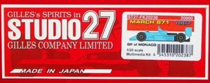 Studio27 Multimedia kit - 1/20 March 871 Grand Prix/GP of Monaco 1987 - Picture 1 of 1