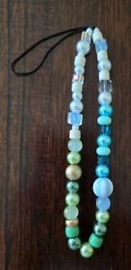 Bracelet fait main S.J BIJOUX breloque perlée lanière colorée cristal perle - Photo 1 sur 2