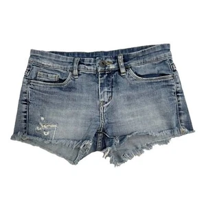 BlankNYC Jeansshorts Cheeky Light Wash Distressed Denim Cutoff Beach Gr. 26 - Bild 1 von 4