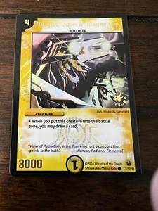 Duel Masters Magris, Vizier Of Magnetism Foil Promo Card L7/12 Y1 CCG TCG - Picture 1 of 2