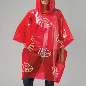 RED VP RACING EMERGENCY RAIN PONCHO WITH VP RACING LOGO VP072, RAIN GEAR - Picture 1 of 1