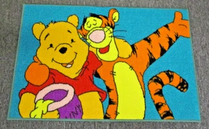 Winnie The Pooh & Tigger - Nylon Pile Foam Backed Mat / Rug / Floor Carpet 50x75 - Picture 1 of 3