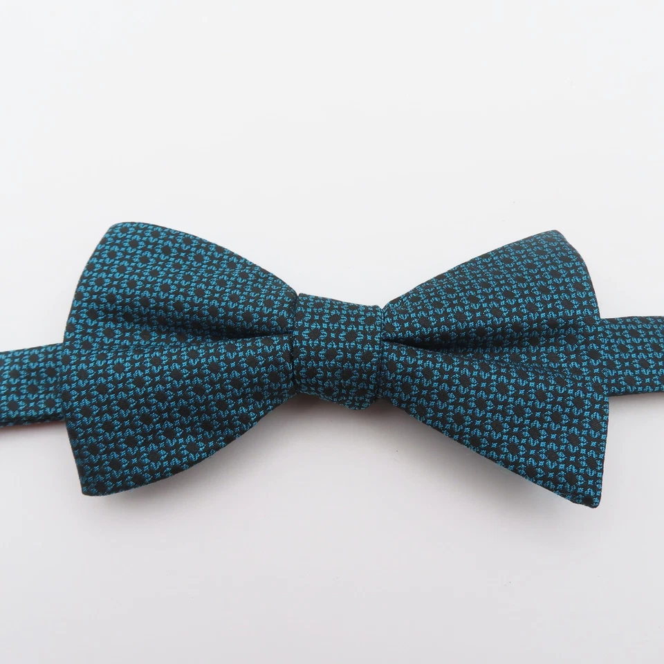 Esmoquin Alfani Pajarita Azul Negro Cuadros 2.5" Ancho Pre Corbata Poliéster Foto 1 de 4