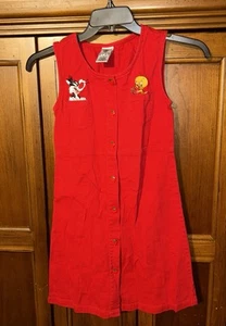 Girls Sz XL Tweety Bird Looney Tunes Warner Bros Studio Store Disney Dress VTG - Picture 1 of 9