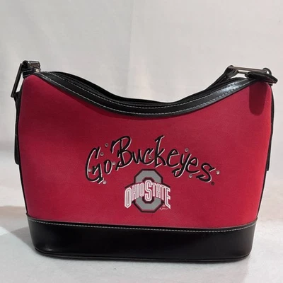Cartera tipo cubo para damas Ohio State "Go Buckeyes" 12Wx9Hx5D Foto 1 de 4