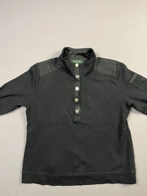 lauren ralph lauren petite pequeño 5 botones pull over clásico Foto 1 de 4