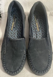 Skechers Damen-Slipper grau/blau SN 44727 Memory Foam Komfort Größe 10 neu - Bild 1 von 6