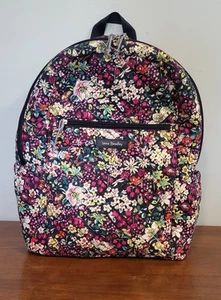 Vera Bradley Itsy Ditsy Rucksack Blumenmuster schwarz innen Beschreibung lesen - Bild 1 von 5