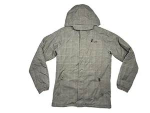 VANS OFF THE WALL grau kariert warm SNOWBOARD JACKE Winter Skate Ski Mantel Herren S - Bild 1 von 12