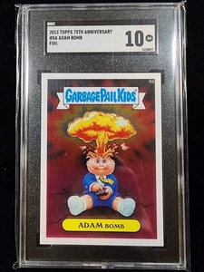 2013 Garbage Pail Kids GPK #8a Adam Bomb Chrome Series 1 SGC 10 75th Anniversary - Picture 1 of 2