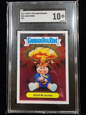 2013 Garbage Pail Kids GPK #8a Adam Bomb Chrome Series 1 SGC 10 75th Anniversary - Image 1 of 2