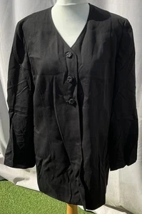 ELVI SCHWARZE JACKE GRÖSSE 18 - Bild 1 von 8