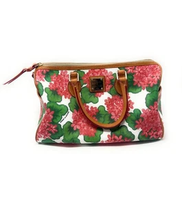 DOONEY AND BOURKE PINK HYDRANGEA MEDIUM SATCHEL PURSE - Picture 1 of 9