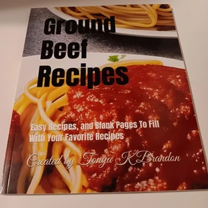 Ground Beef Recipes, paperback, like new, signed - Picture 1 of 6