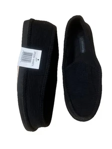 Cord Oldschool schwarze Hausschuhe Hausschuhe Größe 7 bequem - Bild 1 von 4