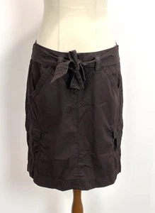 Esprit Womens Cargo Skirt 8 S Chocolate Brown Utility Knee Length 90s Y2K Retro - Picture 1 of 10