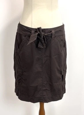 Esprit Womens Cargo Skirt 8 S Chocolate Brown Utility Knee Length 90s Y2K Retro - Image 1 of 4