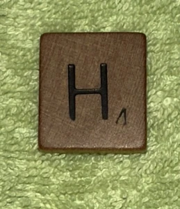 Gioco Scarabeo Vintage 1953 - Piastrella Lettera "H" Pezzo di Ricambio - Foto 1 di 4