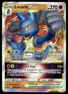 Pokemon TCG SWSH: Sword & Shield Promo Cards #SWSH214 Lucario VSTAR NM - Picture 1 of 2