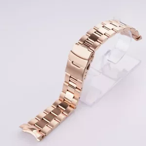 22mm 316L Steel Solid Curved End Oyster Watch Band Bracelet For Seiko SKX007 - Picture 1 of 18
