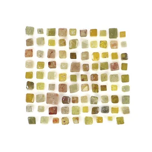 Natural Loose Square Cube Rough Diamond 1.50 to 2.50 MM Mix Color Diamond Q63 - Picture 1 of 10