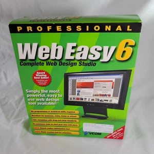 Professional Web Easy 6 New In Box Vcom Windows 98, ME, 2000, XP - Picture 1 of 6