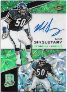 Spectra Illustrious Legends Mike Singletary 2019 automático verde neón Prizm/25 - Imagen 1 de 2
