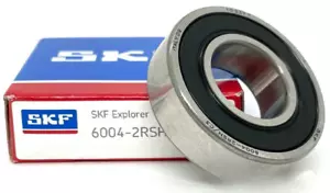 SKF 6004 2RSH C3 DEEP GROOVE BALL BEARING, RUBBER SEALED 20x42x12mm NEW - Bild 1 von 5