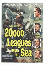 20,000 Leagues Under The Sea Disney reprint mini poster 2 sizes available. 