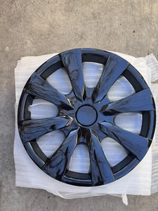 Set of 4 15" Black Hub Caps Full Rim Wheel Covers for 2009-2019 Toyota Corolla - Picture 1 of 3