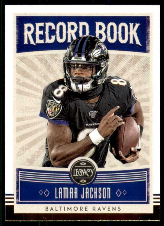 2020 Legacy Record Book #RB-LJ Lamar Jackson - Baltimore Ravens - Image 1 of 1