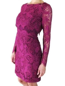 KATHERINE KELLY Women Lace Dress + Top Set, size 2, 4, 12, 14  (Wine) - Picture 1 of 9