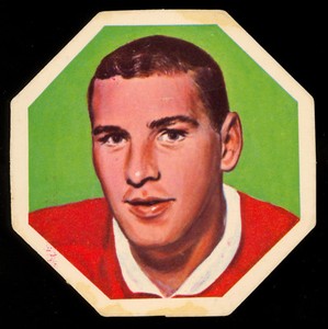 1963-64 YORK PEANUT BUTTER White Backs #33 DAVE BALON EX+ Montreal Canadiens