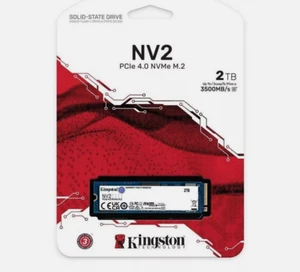 Kingston NV2 2TB M.2 (2280) PCIe 4.0 NVMe (SNV2S/2000G) SSD New + Sealed - Bild 1 von 1