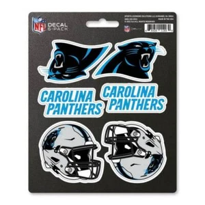 Carolina Panthers - Set Of 6 Sticker Sheet - Picture 1 of 1