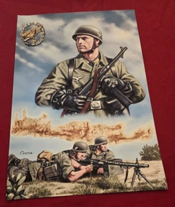WWII WW2 German Army Soldier Tank Military POSTER print 13 by 9" - Picture 1 of 1