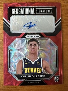 2022-23 Prizm COLLIN GILLESPIE Sensational Signatures Rookie Auto Choice Red #CG