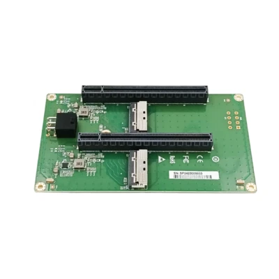 Dual MCIO 8I to 2* PCIe5.0 x16 slot riser card with ATX 2*3 pin GPU Power Connec - Image 1 of 4