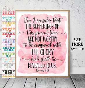 Los sufrimientos no deben compararse con la gloria, Romanos 8:18, versículo bíblico - Imagen 1 de 5