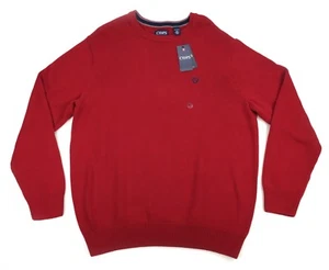NUEVO Suéter Chaps Icónico Cuello Redondo Para Hombre Talla 2XLT Talos Altos Rojo Precio de venta sugerido por el fabricante $72 63700t - Imagen 1 de 9